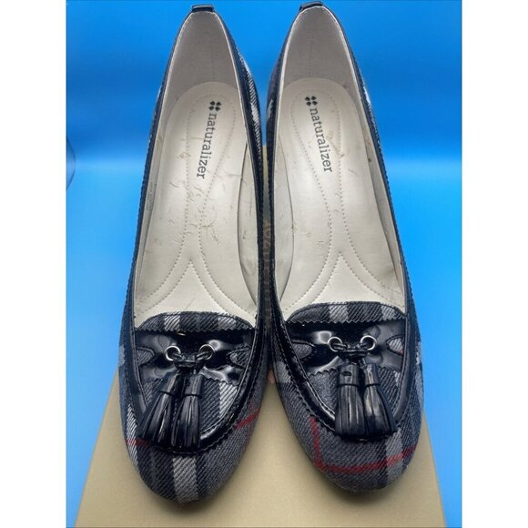 Naturalizer‎ Women’s Heel Shoes 6.5 Engage GRY PLD BLK PA M - Picture 1 of 12